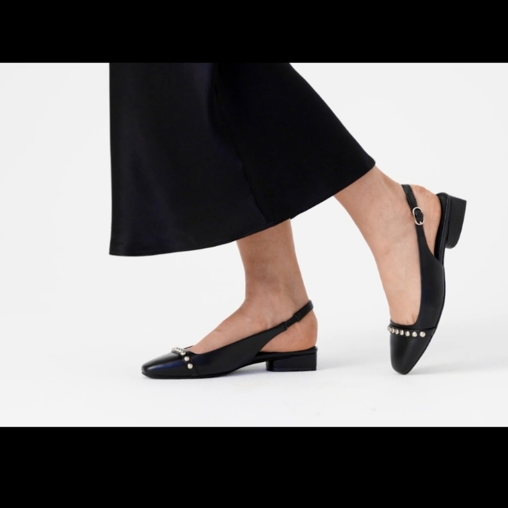 🥀 ANNE KLEIN WOMEN'S CARRA  EMBELLISHED FLATS